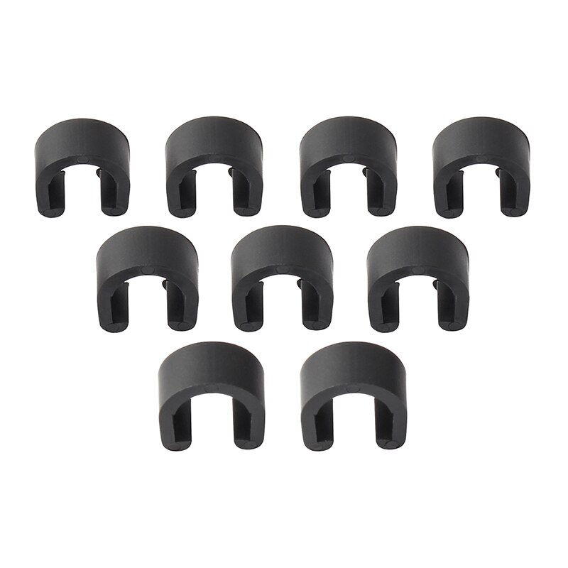 MUQZI 10PCS Shift Brake Cable Clamp Brake Housing Hose Guide Clamps MTB Road Bicycle Cable C-Clip Bike Part: Default Title