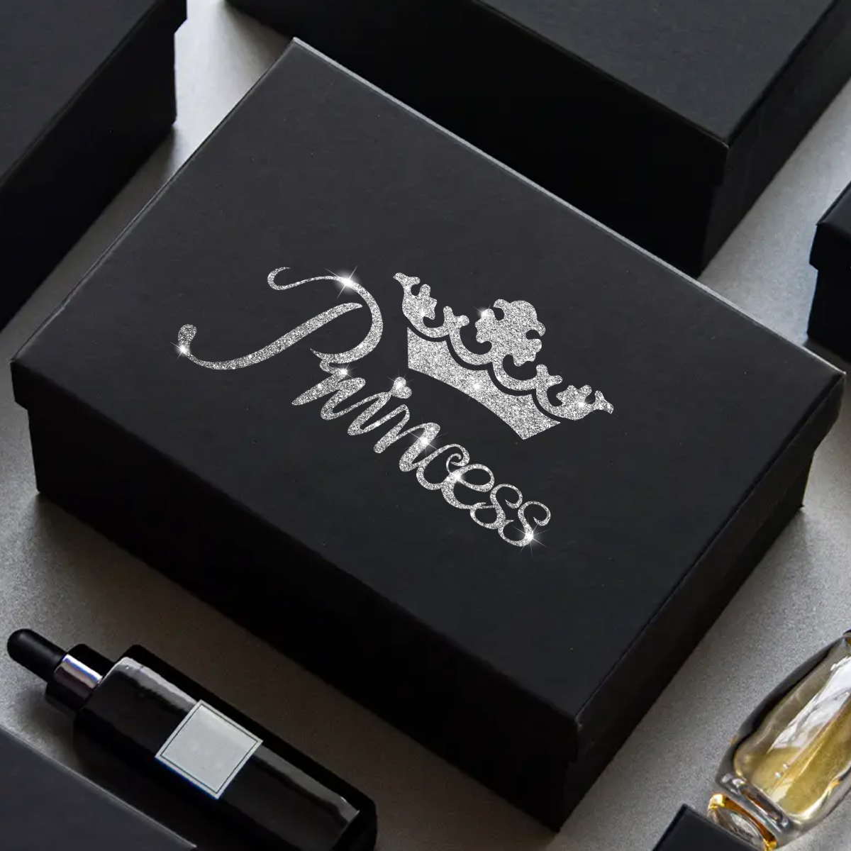 1Pc Kroon Prinses Auto Stickers Faux Diamanten Mousserende Debuut Mode Waterdichte Vinyl Stickers Auto Stickers