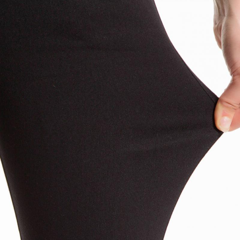 ATHVOTAR-pantalones de cintura alta para mujer, pantalón negro Cargo de talla grande 6XL, ropa de calle para mujer, pantalones elásticos para oficina e Invierno