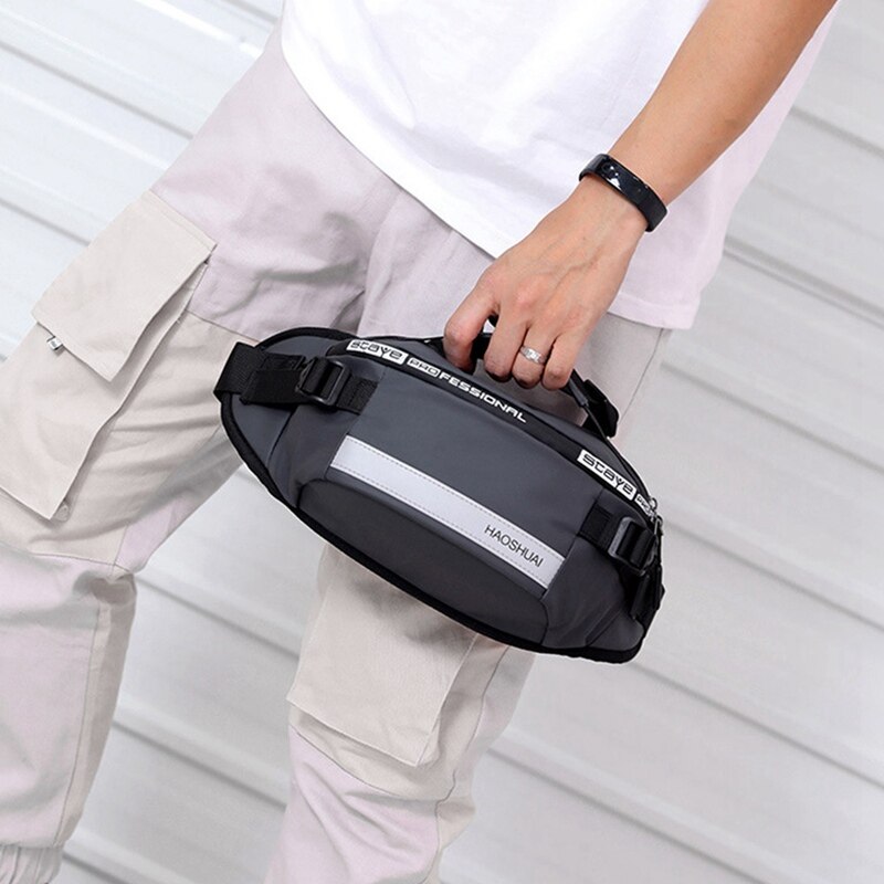 Rua estilo telefone bolso anti-roubo saco de vagabundo unisex moda fanny pacote hip hop faixa reflexiva cinto bolsa legal cintura bolsa 2020