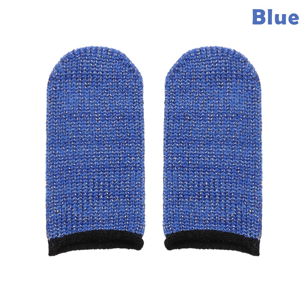 Guanti per Dita da Gioco - Tessuto a Maglia - Guanti Traspiranti Anti-sudore per Telefoni Cellulari: Blu