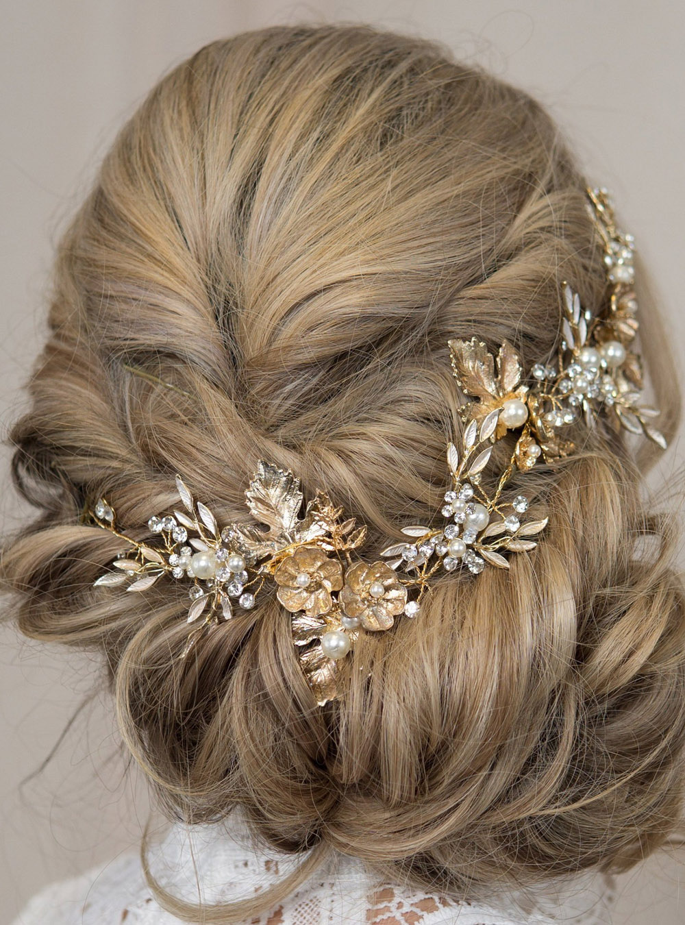 Enredadera dorada para el cabello para mujer, corona de hojas doradas, Tiara de boda, peine nupcial, corona dorada, metálico, dorado, enredadera de flores para el cabello
