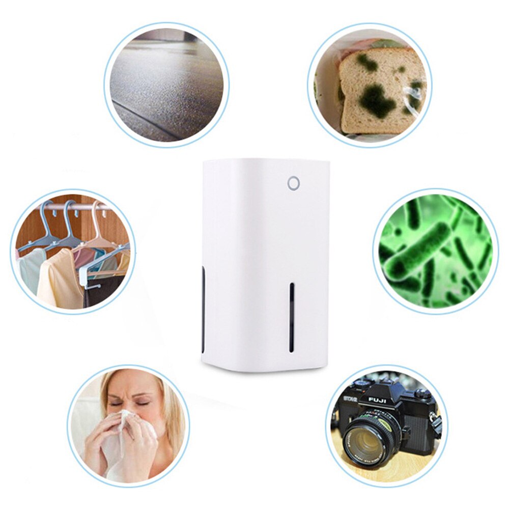 850ml casa mini semicondutor desumidificador umidade absorvente guarda-roupa purificador de ar máquina economia de energia para o banheiro