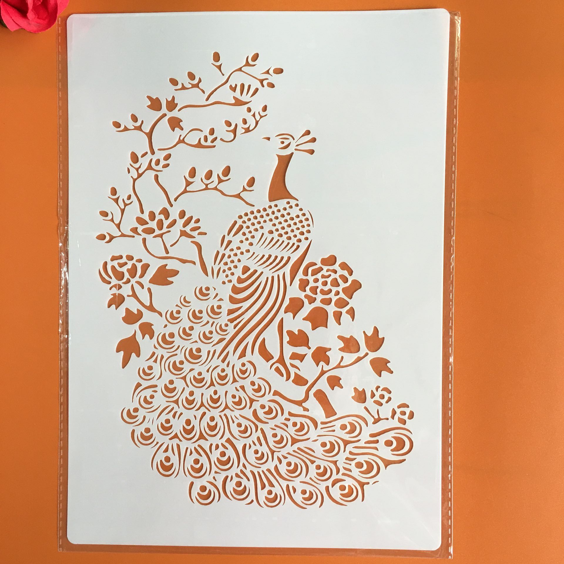A4 29 * 21cm peacock animal DIY Stencils Wall Pain... – Grandado