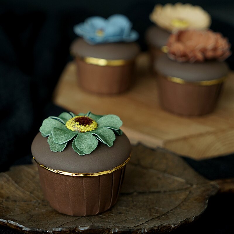 Konstgjord blomma tårta fotografering rekvisita vacker födelsedag flicka dekoration dessert bordsdekoration