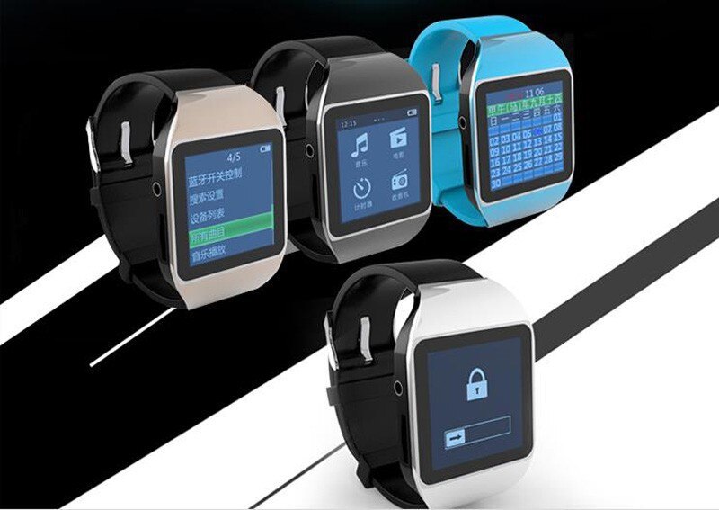 8 GB Touchscreen Clever Uhren Sport Mp3-Spieler Unterstützung FM E-buch Bluetooth Schrittzähler Läufer Sporttyp Mp3-Spieler