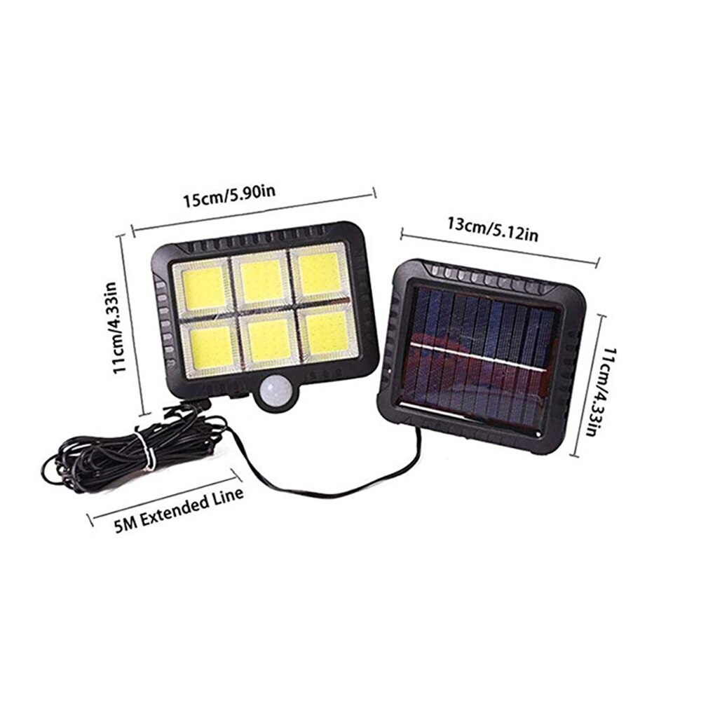 LED wasserdicht Notfall Laterne Solar- Mauer Lampe draussen mit PIR Bewegung Sensor draussen Beleuchtung Pro Hof Gang Garage: 120Kolben
