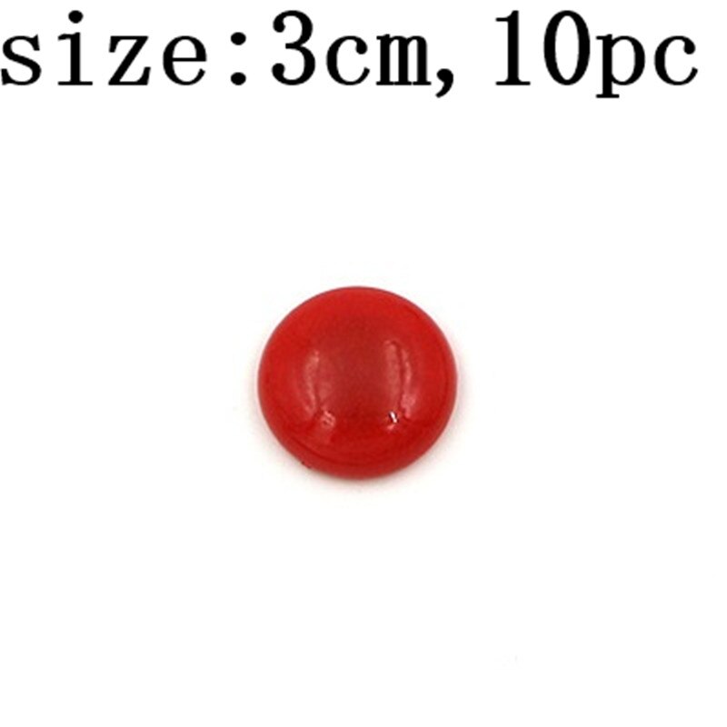 5/10 stuks ronde plastic koelkastmagneten, kleurrijke koelkastmagneten, kantoormagneten voor whiteboards, decoratieaccessoires voor thuis en in de keuken.: 10 stuks - rood