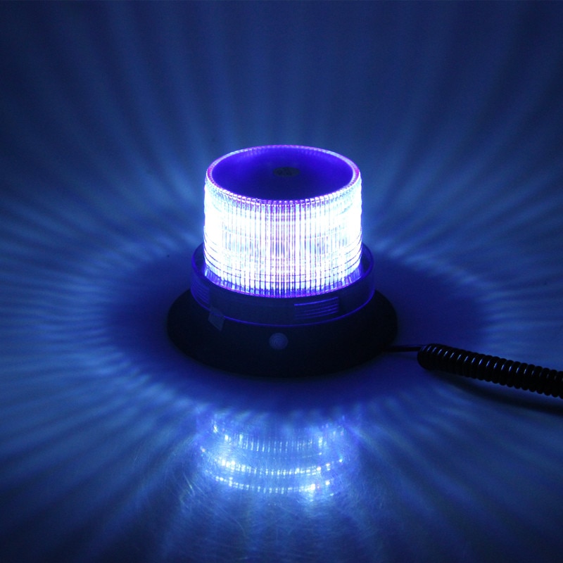 Luz de advertencia de policía para coche, faro LED de alta potencia de 12/24V con montaje magnético, luces de emergencia estroboscópicas