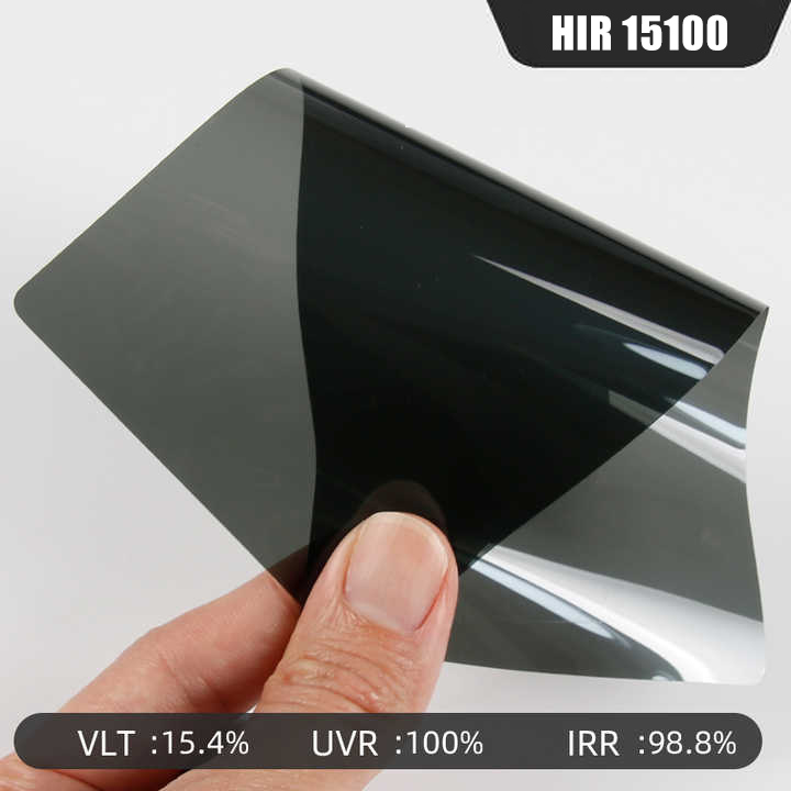 Hir100 % Fenster tönung Auto Solar- folie 2mil Nano Keramik folien UV-Schutz Hausbau Aufkleber Folien 5% ~ 75% vlt: L / Silber