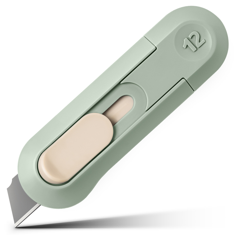 1pcs Mini Knife Portable Utility Knife Retractable Box Cutters Razor Blades Auto Lock for Home Office Supplies Cuting Knife Tool: Red