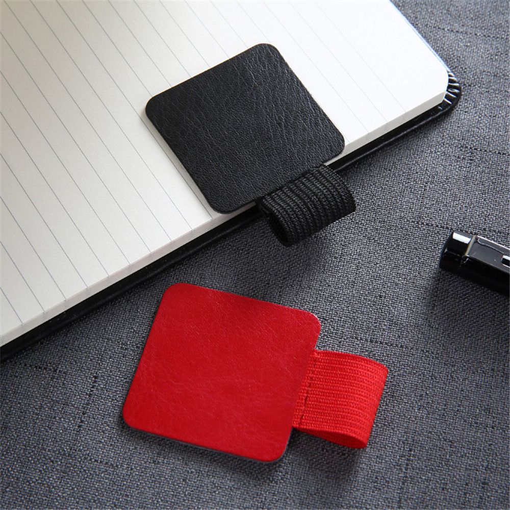 Porte-crayon en cuir PU auto-adhésif, 2 pièces, boucle élastique, pince à crayon, organisateur de papeterie pour carnet de notes, Journal planificateurs