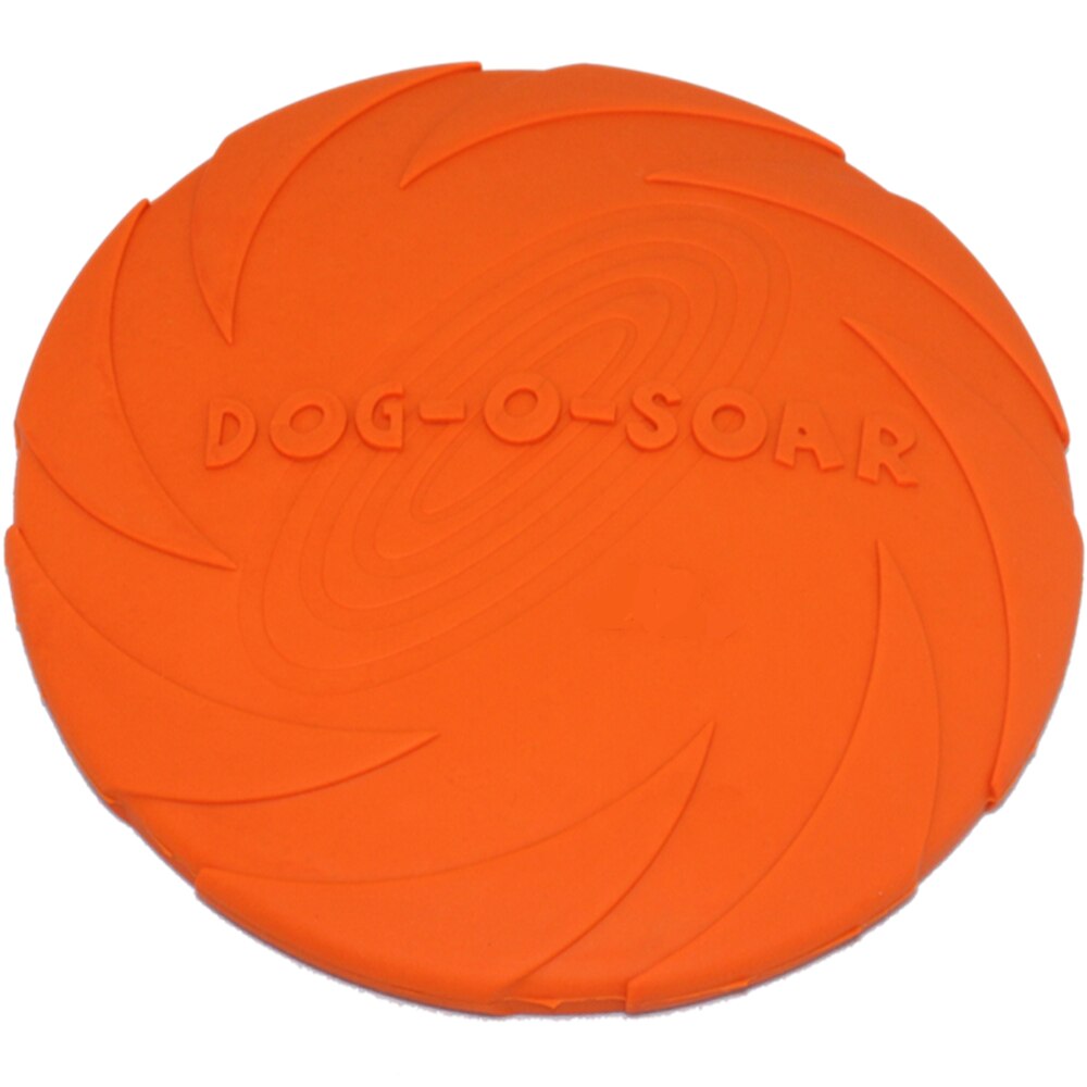 Dog Flying Disc Soft Flexible Rubber Fun Floating Foldable Flyer Disc Dog Flying Saucer Toy For Interactive Play Exercising