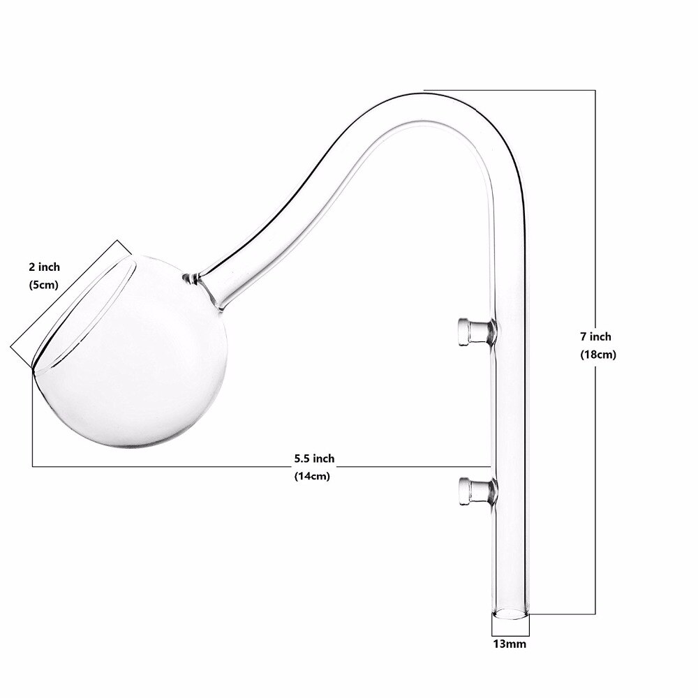 Lilja unikko pioni lasiputki ada kaksinkertainen imukuppikiinnitys suodatin lisävaruste akvaario vesikasvisäiliö 13mm 17mm