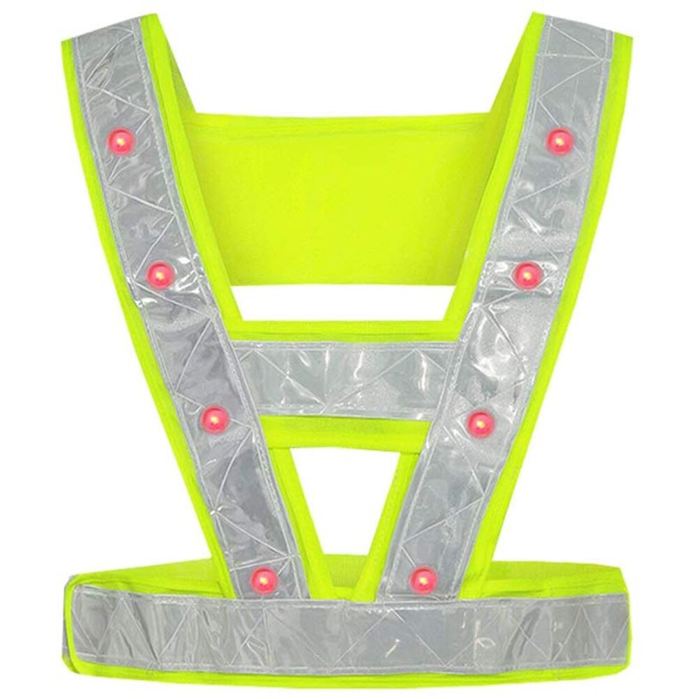 FÜHRTE Reflektierende Weste Sicherheit Laufen Outdoor Hohe Sichtbarkeit Reflektor Sicherheit Weste Für Jogging Radfahren Walking Sicherheit Radfahren #40: Default Title