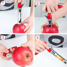 Rvs Apple Cutter Mes Corers Fruit Slicer Multifunctionele Snijden Groente Core Verwijderd Keuken Gereedschap