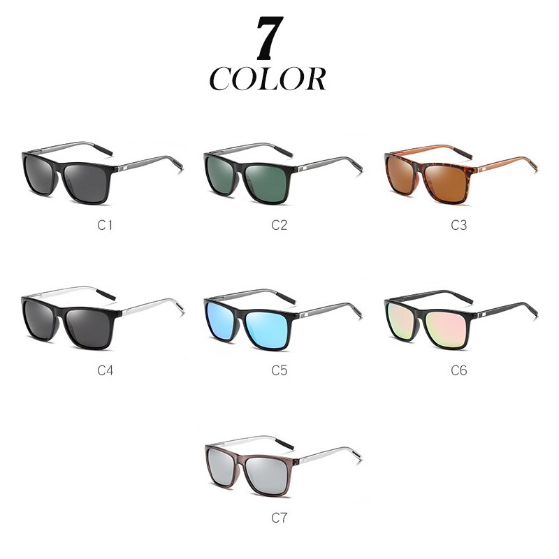 Gafas de sol polarizadas de aluminio y magnesio para hombre, lentes de sol masculinas para pescar, hacer senderismo, acampar, deportes, conducir, 387