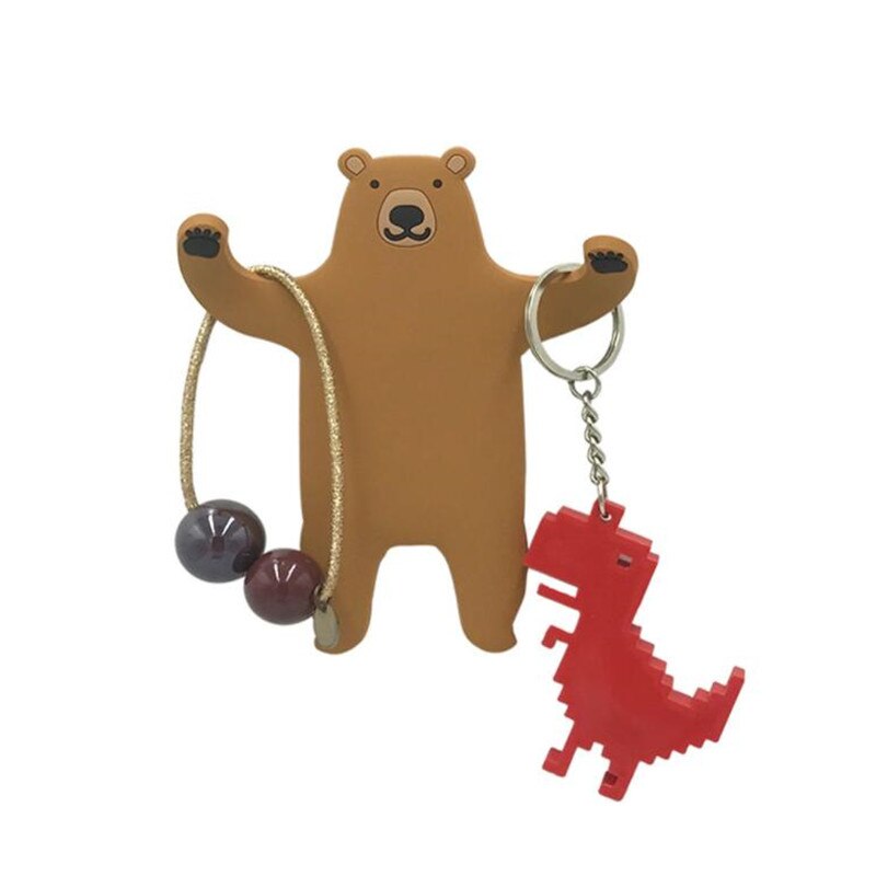 Mooie Animal Koelkast Magnetische Haak Sleutel Muur Houder Verwijderbare Keuken Haken Home Decor Sleutelhouder Diversen Organizer Hanger