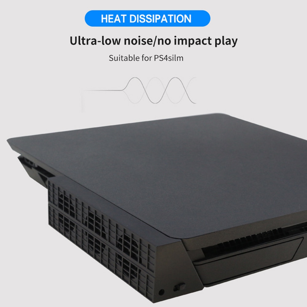 Smart Koelventilator Voor Sony Play Station 4 PS4 Slim Plug En Play Console Cooler Smart Koelventilator Slimme Thermostaat 3 Fans