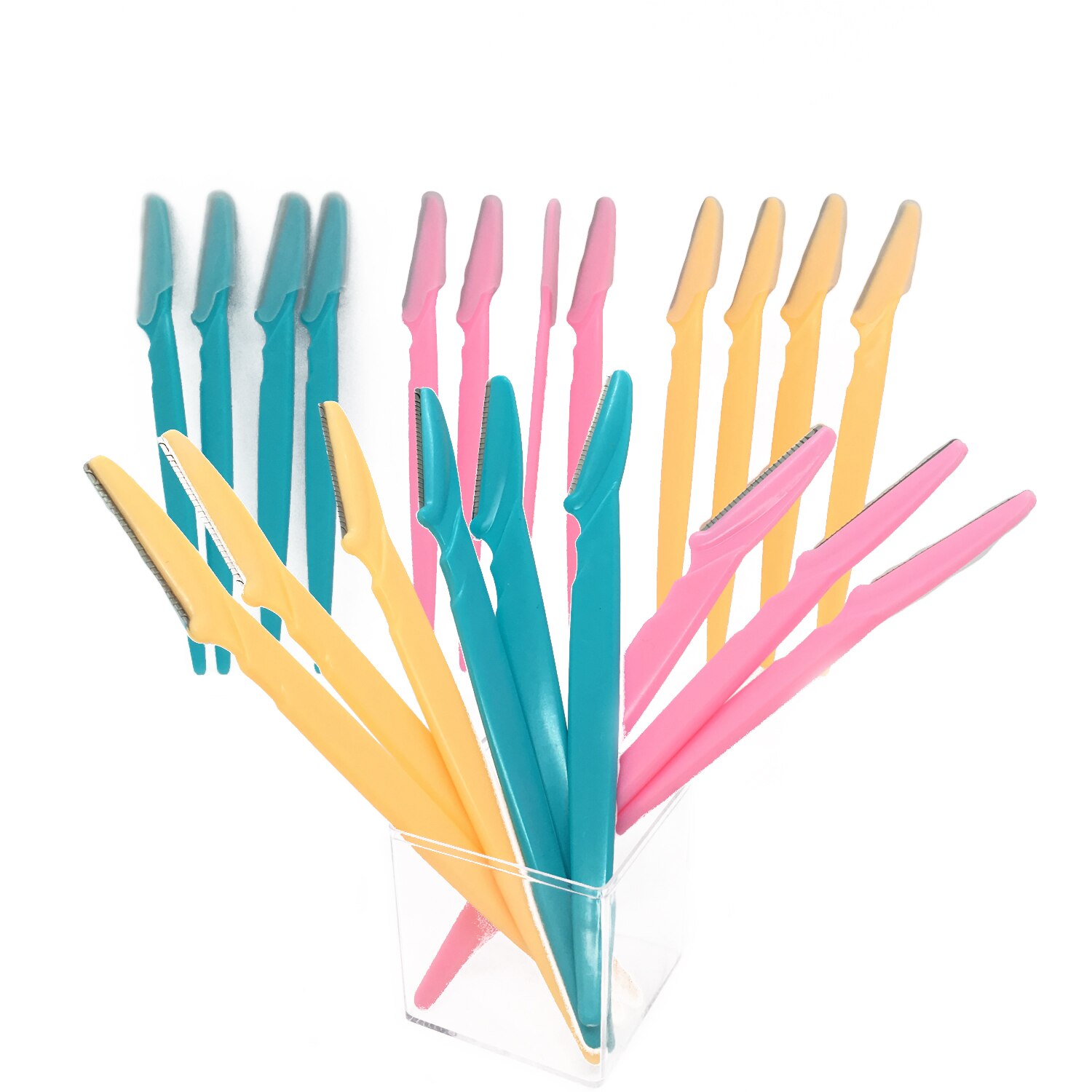 3Pcs Eyebrow Brow Razor Dermaplaning Painless Portable Facial Shaper Tool UK