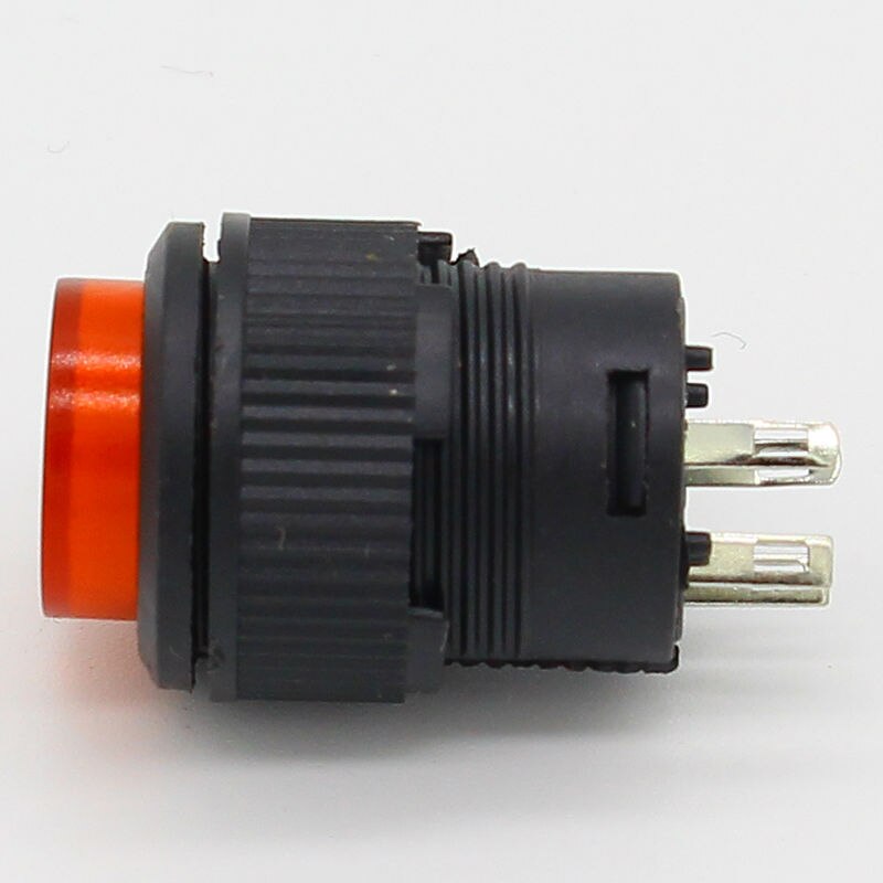 16mm Self-locking push button switch with LED ON-OFF