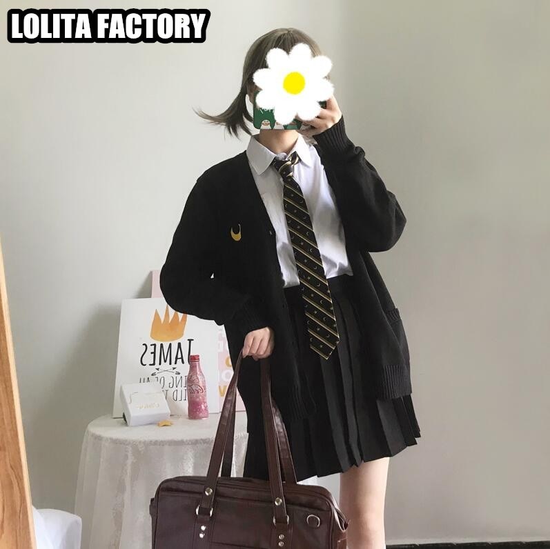 Style japonais étudiants école uniforme fille femmes à manches longues Jk uniformes scolaires chemise jupe cravate costume