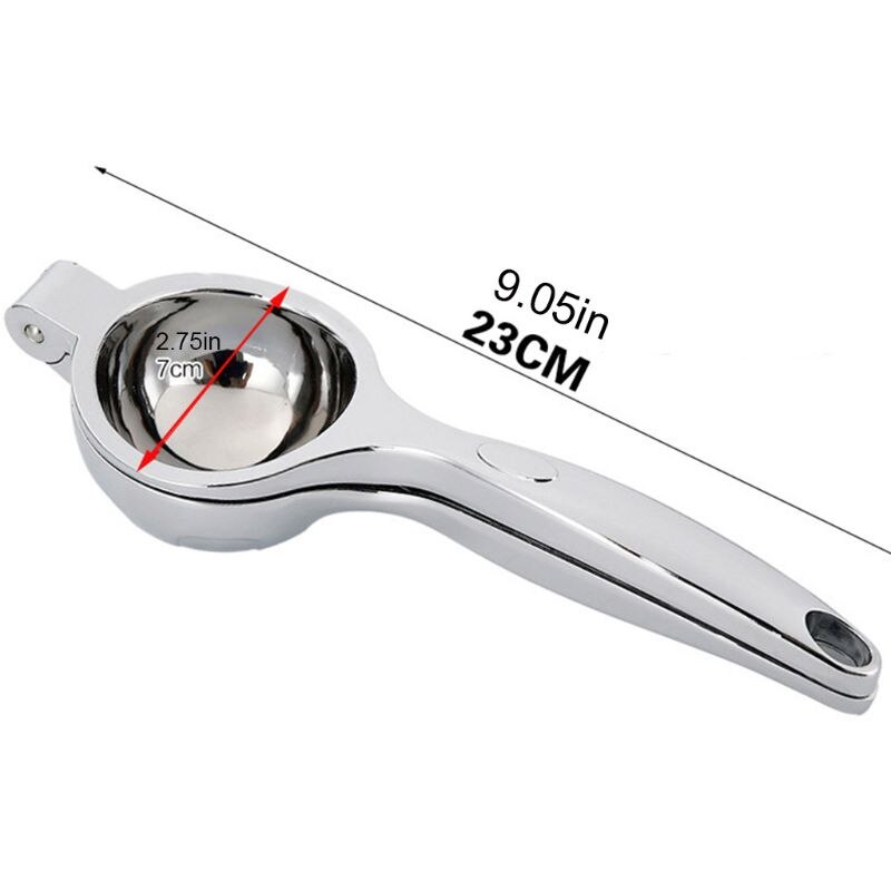 Large Lemon Squeezer Stainless Steel with Premium Heavy Duty Solid Metal Bowl Citrus Press Juicer Lime