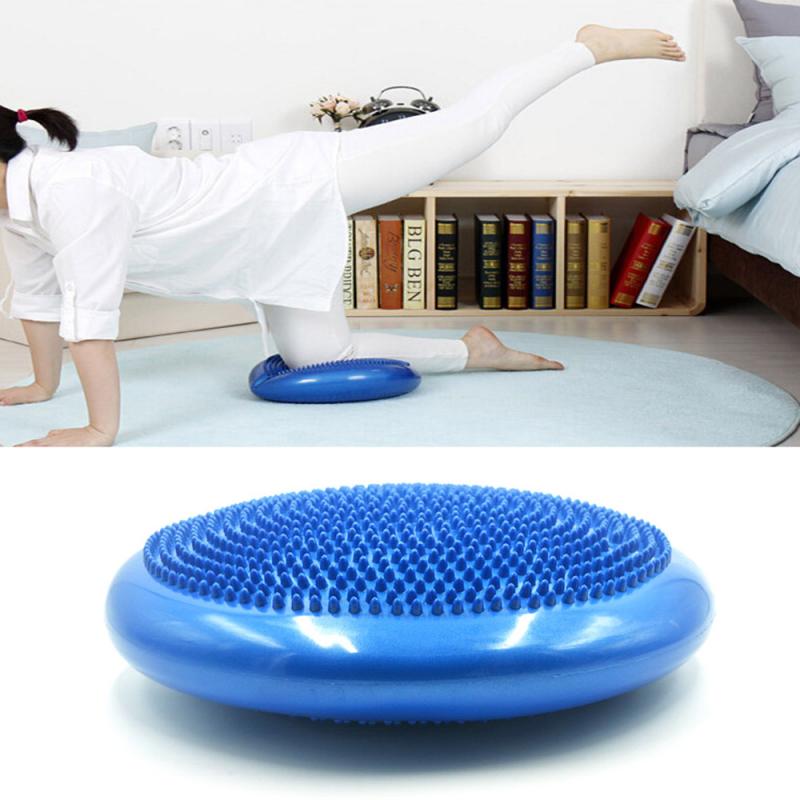 33cm balanse yoga baller massasje pute hjul stabilitet balanse skive massasje pute matte ball fitness trening trening ball