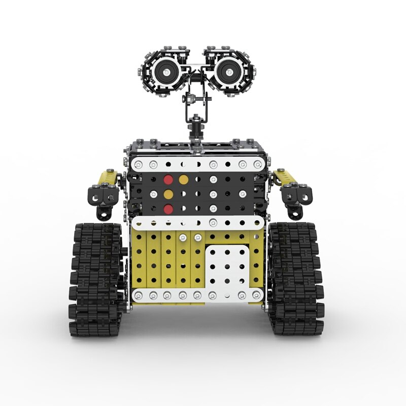 728pz Blocchi robot di Assemblaggio di Controllo A Distanza 2.4G 10CH FAI DA TE in Acciaio Intelligente Evitamento Ostacolo A Piedi RC robot Giocattolo per bambini