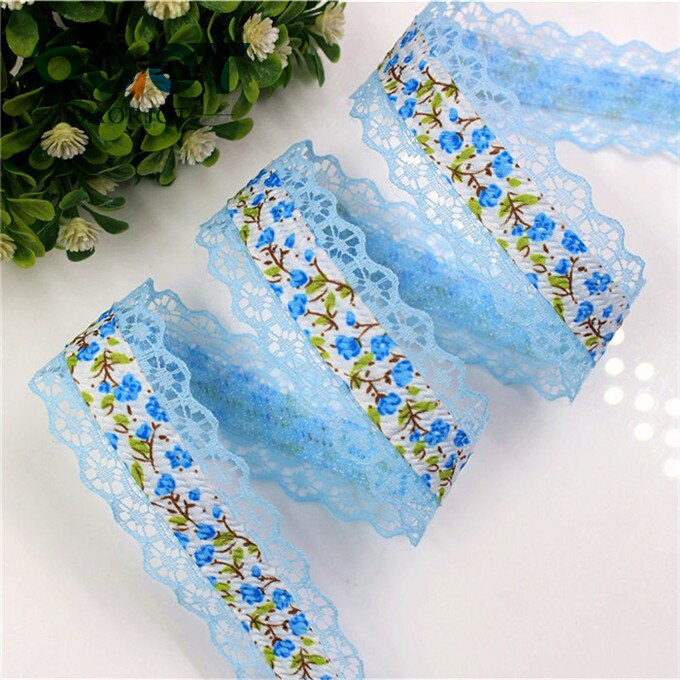 Ooot Baorjct G-18607-358 28 Mm 10 Yards Lace Hollow Bloemen Linten, Diy Handgemaakte Materialen, Kleding Accessoires: G-18607-359