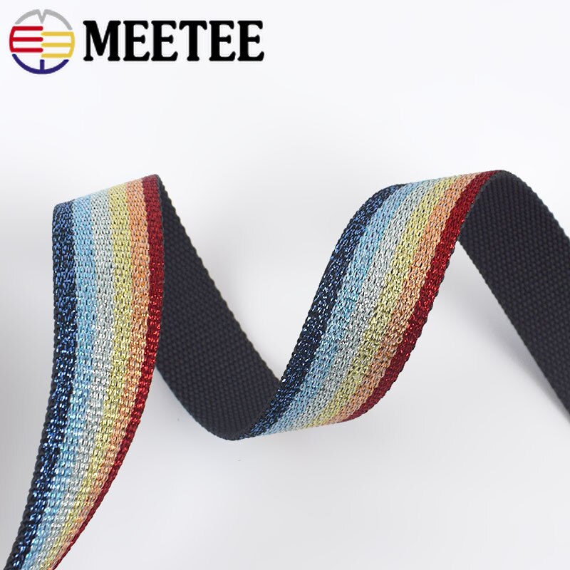 3 M 25 Mm Polyester Katoen Streep Jacquard Omboordsels Tapes Rugzak Tas Riem Riem Linten Diy Naaien Tape Biais accessoires