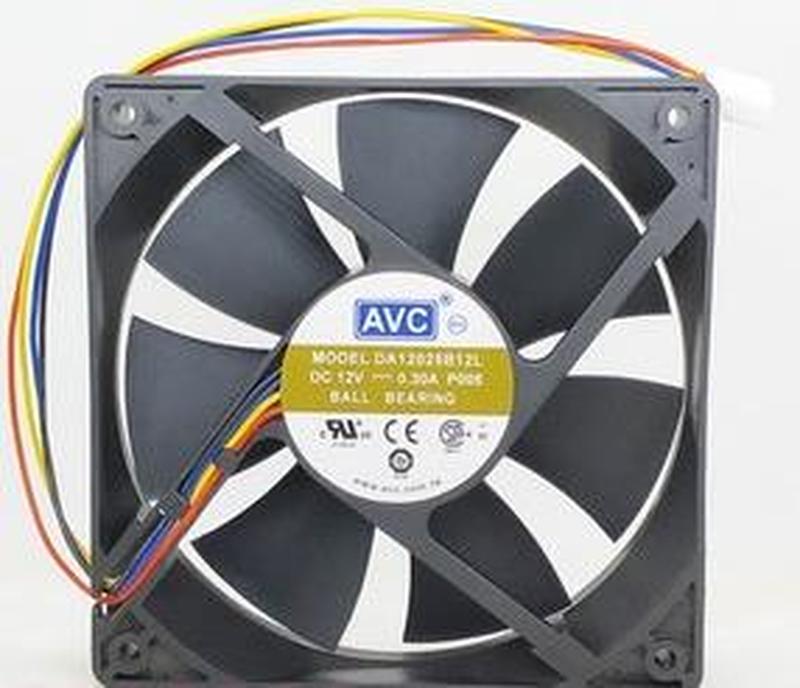 FOR original AVC Original DA12025B12L P005 12V 0.3A 12cm 12025 pin PWM fan cooling fan