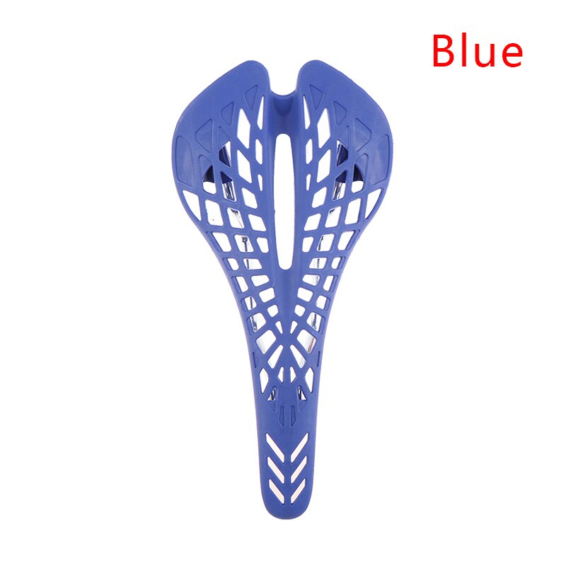 1 stuk mtb outdoor fietsen ultralicht schokabsorberend mountainbike zadelkussen fiets dead coaster zadel spinnenweb kussen: Blauw