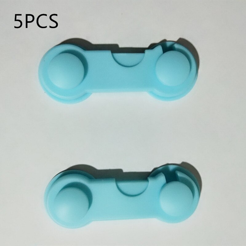 5Pcs Kind Veiligheid Kabinet Lock Baby Proof Beveiliging Protector Lade Deur Lock Kids Veiligheid Plastic Bescherming Kids Veiligheid Sloten: 5pcs Green