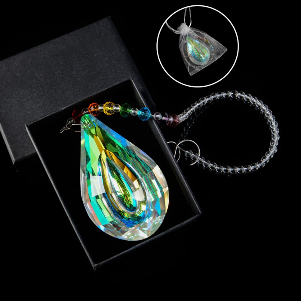 Hanging Decoration Chain Sun Catcher Home DIY AB Prism Rainbow Maker Garden Party Window Pendant Craft Crystal Ball