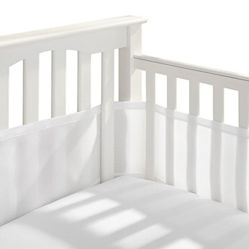 Ensemble de lit de bébé à mailles respirantes et respirantes, doublure de berceau lavable, enveloppe douce pour -nés, lit de pépinière