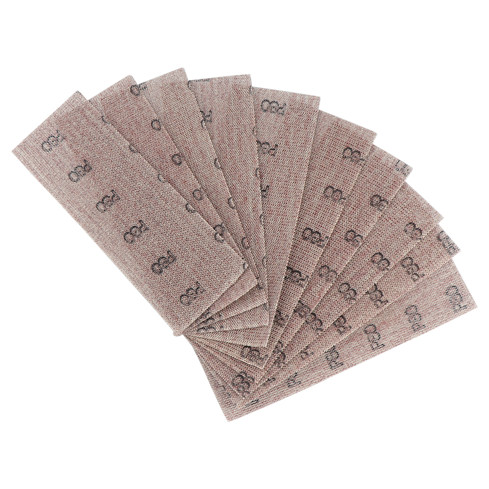 198*70MM Sandpaper Net Mesh Sanding Discs Hook and Loop Dust Free Anti-blocking 80-600 Grit For Wood Dry Sanding Polishing