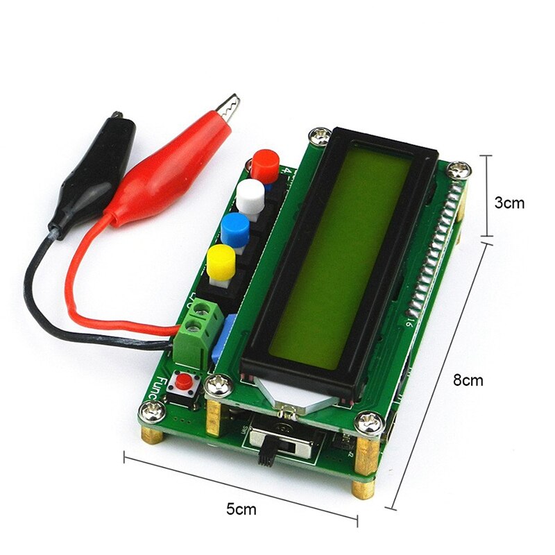 Mätare induktans kapacitet l / c mätare digital kondensator mätare lcd induktans mätare testare med usb datakabel