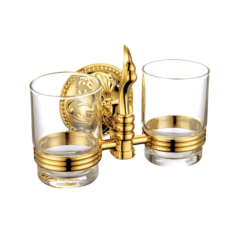 Luxury Gold Bathroom Accessories Set Antique Bathroom Shelves Towel Bar Toilet Paper Holder Cup Soap Holders Toilet Brush Holder