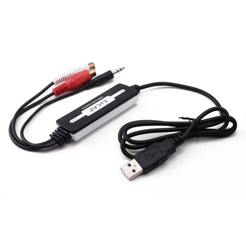 Usb o capture card grabber til vinyl kassettebånd til digital  mp3 konverter, understøtter mac & windows 10/8.1/8 / 7 /  vista/xp