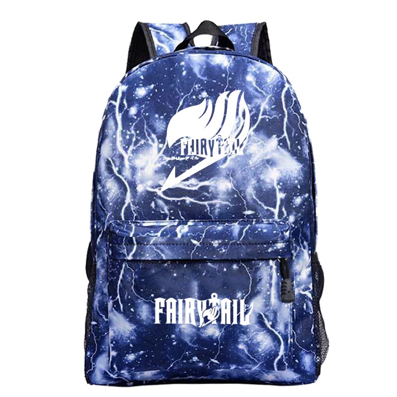 Fairy Tail Backpack Men Women Boys Girls School Mochila Beautiful Back to College Rucksack: 9