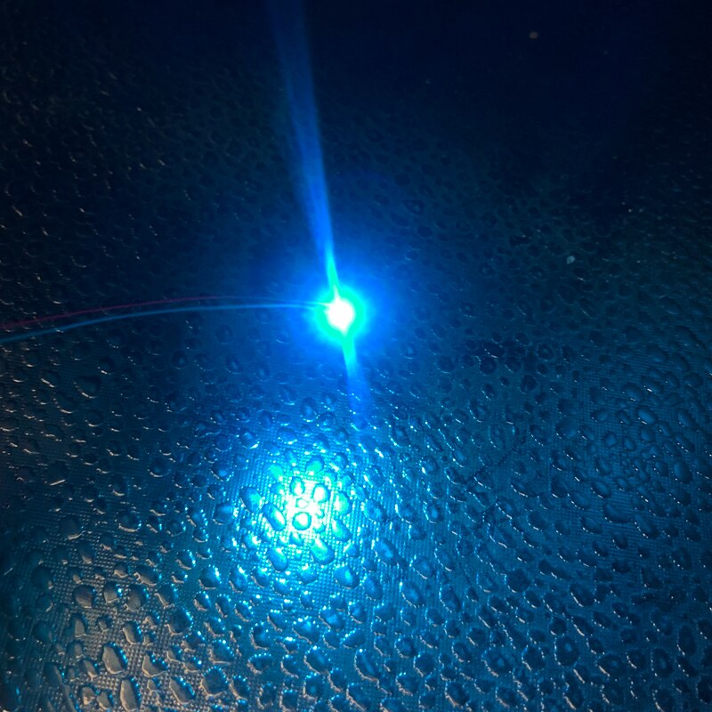 Precableado 3V #0402 SMD LED azul hielo, 30cm cables presoldados, hobby model kit/railway/starship/gundam lighting y electrónica: 100PCS