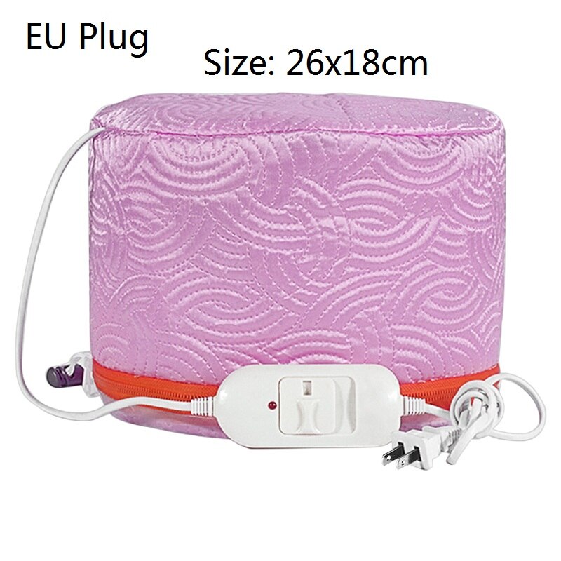 3 Modes Verstelbare Haar Steamer Cap Drogers Elektrische Haar Verwarming Cap Hoed Salon Thuisgebruik Diy Haar Spa Voedende Styling gereedschap: H  EU Plug