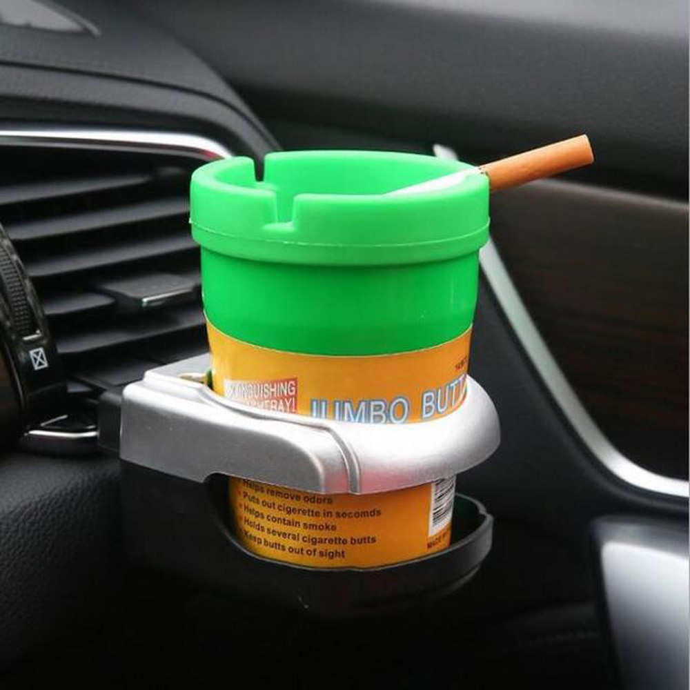 Asbak Snoep Kleur Heldere Auto Asbak Grote Capaciteit Double-Layer Draagbare Auto Asbak Home Office Rookloze Asbak