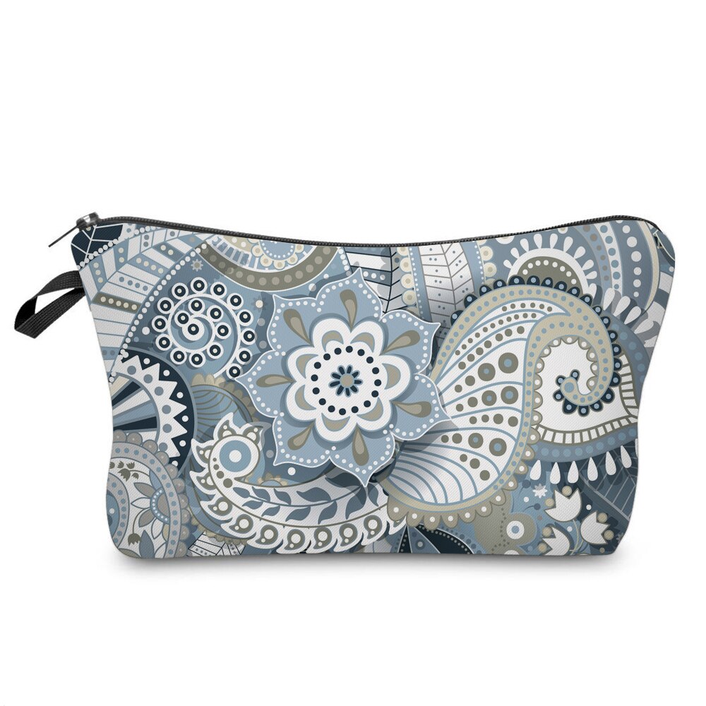 Deanfun Mandala Blomstertryk Kosmetik Taske - Vandtæt Polyester Pung til Kvinder Makeuptaske: 51559