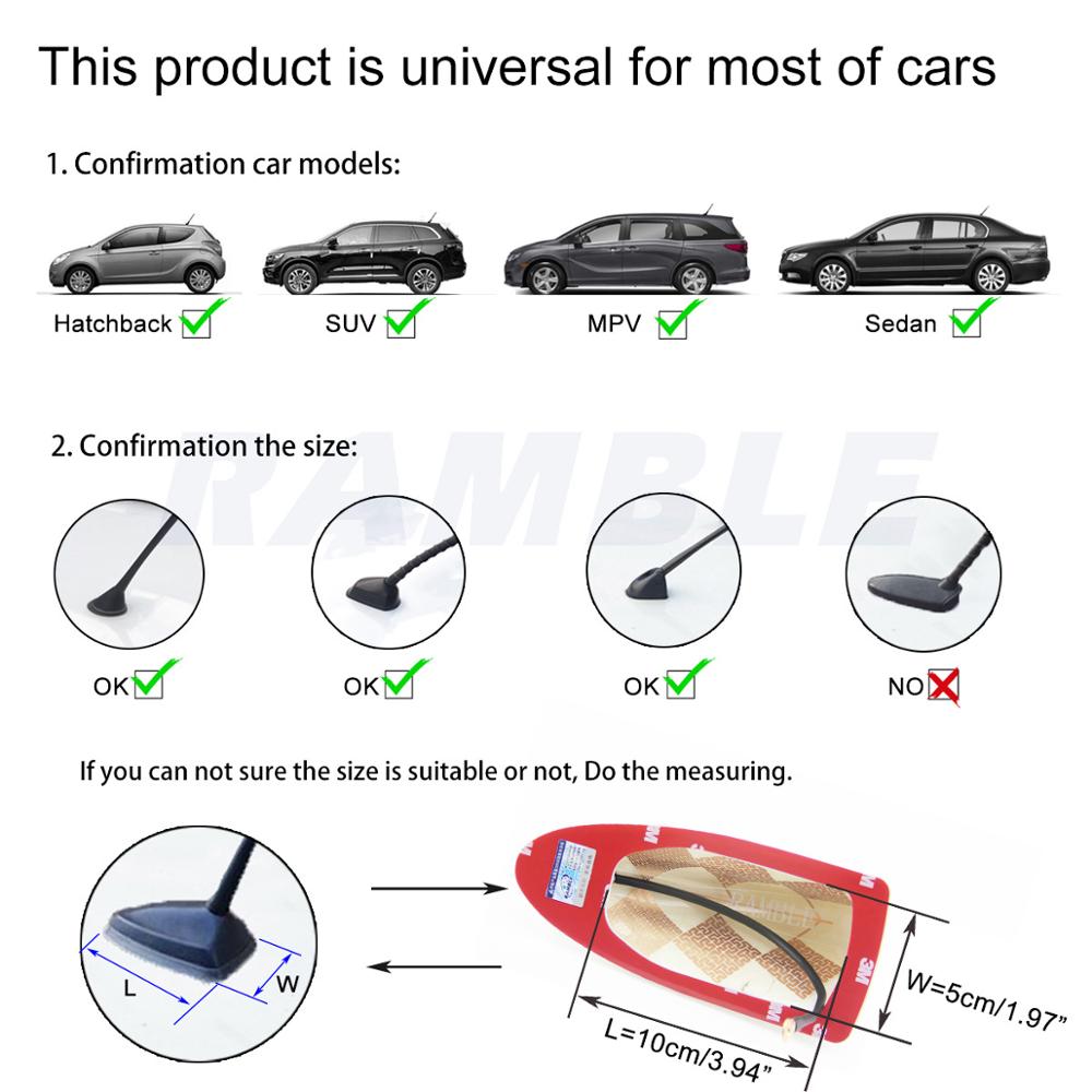 Ramble For Ford Focus 3 4, Focus-ST RS, Auto Parts Accessories, Vehicle Audio Antennas, Shark Fin Radio Aerails