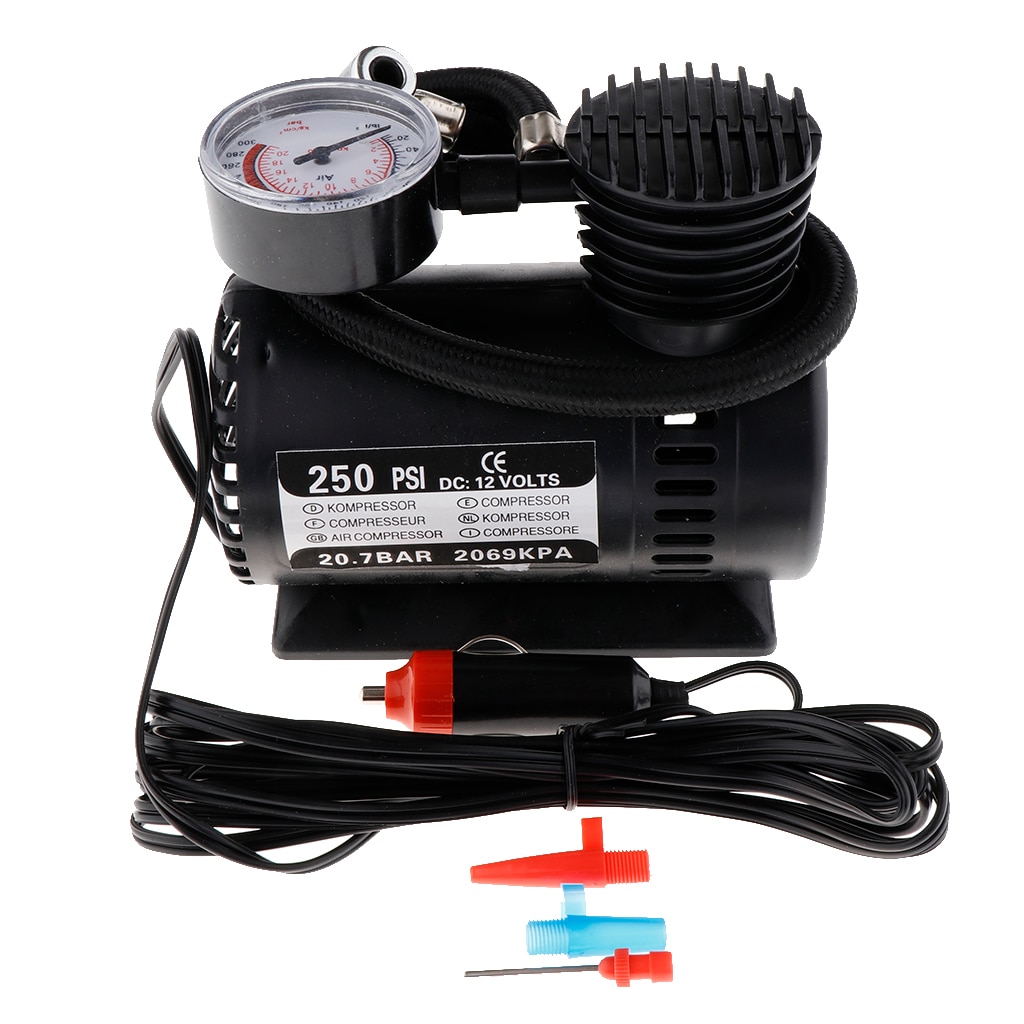 Portable Electric Mini 12V Air Compressor Pump Car Tyre Tire Inflator 300PSI