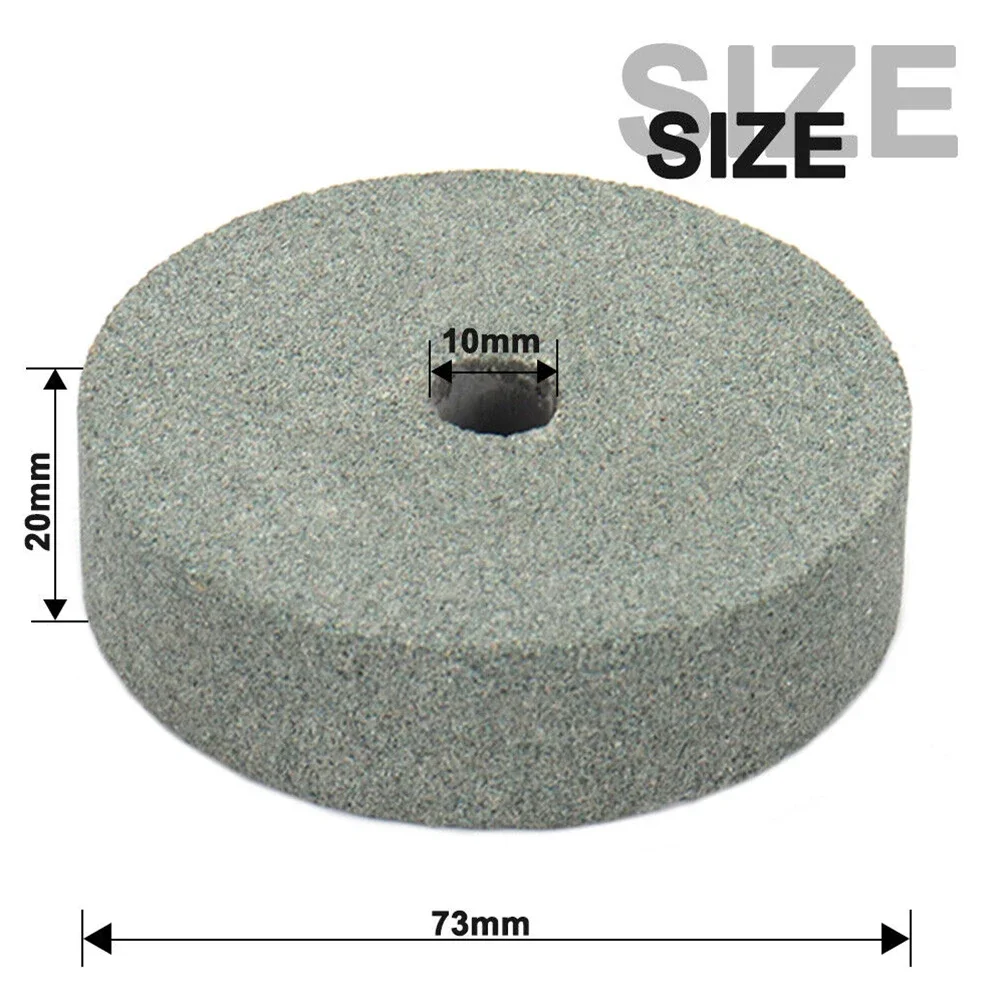 3" Grinding Stone Polishing Wheel 10mm Bore Set For Bench Grinder Metal Working Ceramic Tool Accessories
