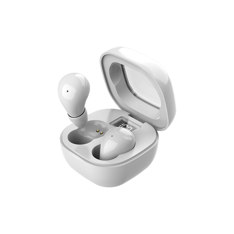 Mini Unsichtbare Kopfhörer TWS Bluetooth 5,3 Kopfhörer Drahtlose Heasets HIFI Stereo Lärm die Ermäßigung Ohrhörer Für iphone Xiaomi: Weiß