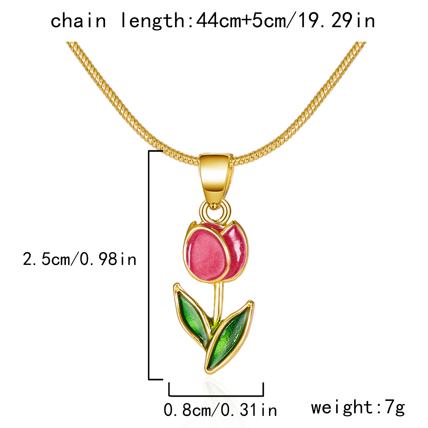 Pulsera de flor de tulipán Vintage francés, pulseras con dijes de flor dulce esmaltadas de estética a la para mujer, de joyas de